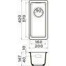 Мойка OMOIKIRI KATA 20-U-BL Artgranit/черный 4993375