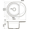 Мойка OMOIKIRI SAKAIME 60E-EV Tetogranit/эверест 4993207