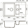 Мойка OMOIKIRI SAKAIME 78-2-PL Tetogranit/платина 4993199