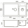 Мойка OMOIKIRI TEDORI 86-2-LB-PL 4993939