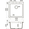 Мойка OMOIKIRI BOSEN 47-BE Tetogranit/ваниль 4993587