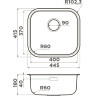 Мойка OMOIKIRI OMI 44-U/IF-AB нерж.сталь/латунь 4993190