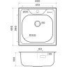 Мойка OMOIKIRI SARU 48-IN нерж.сталь/нержавеющая сталь 4993833
